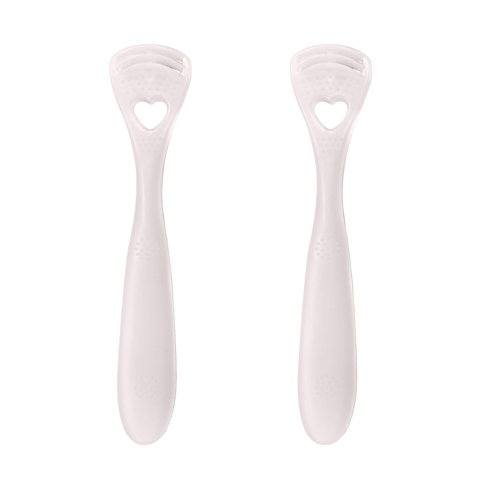 

2Pcs Tongue Surface Oral Cleaning Brushes Adult Children Soft Silica Gel Tongue Scraper Color Random Oral Cleaner Brush