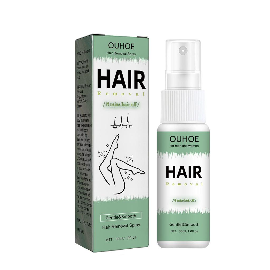 30ml Hair Removal Spray, 8 Minutes Hair Removal Spray Natural Body Hair Remover, Gently Inhibits Hair Growth For Arm, Legs, Armpits, Armpits