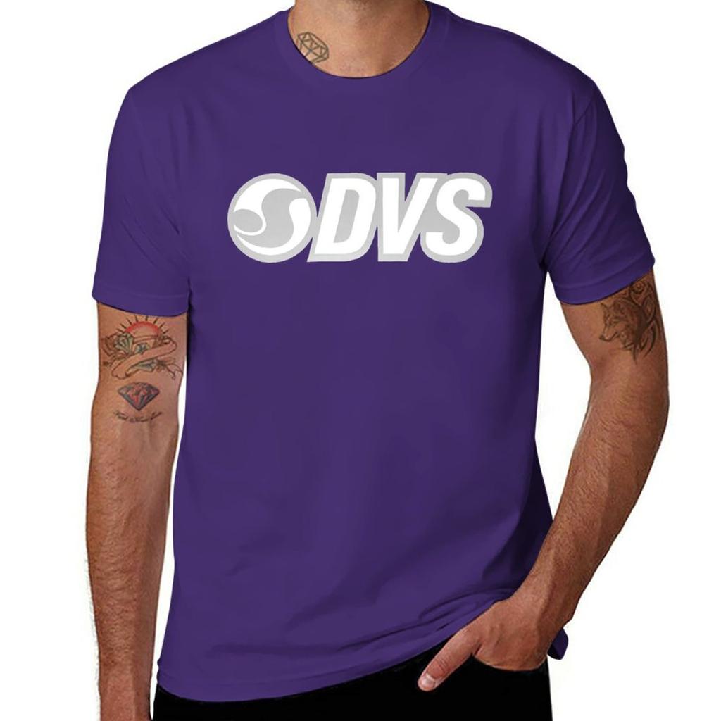 DVS Retro Skateboard T Shirt Design. T-Shirt Customizeds Blanks Mens Plain T Shirts