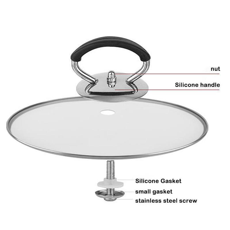 Home Küche Edelstahl Topfdeckel Universalgriff Universal Hochtemperaturbeständig Verbrühschutz Topfdeckel Zubehör
