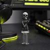 Skull Spring Car Ornament, Rocking Skull Figurine, Acrylic Swaying Skeleton Dashboard Decor for Vehicle, Car Interior Accessories