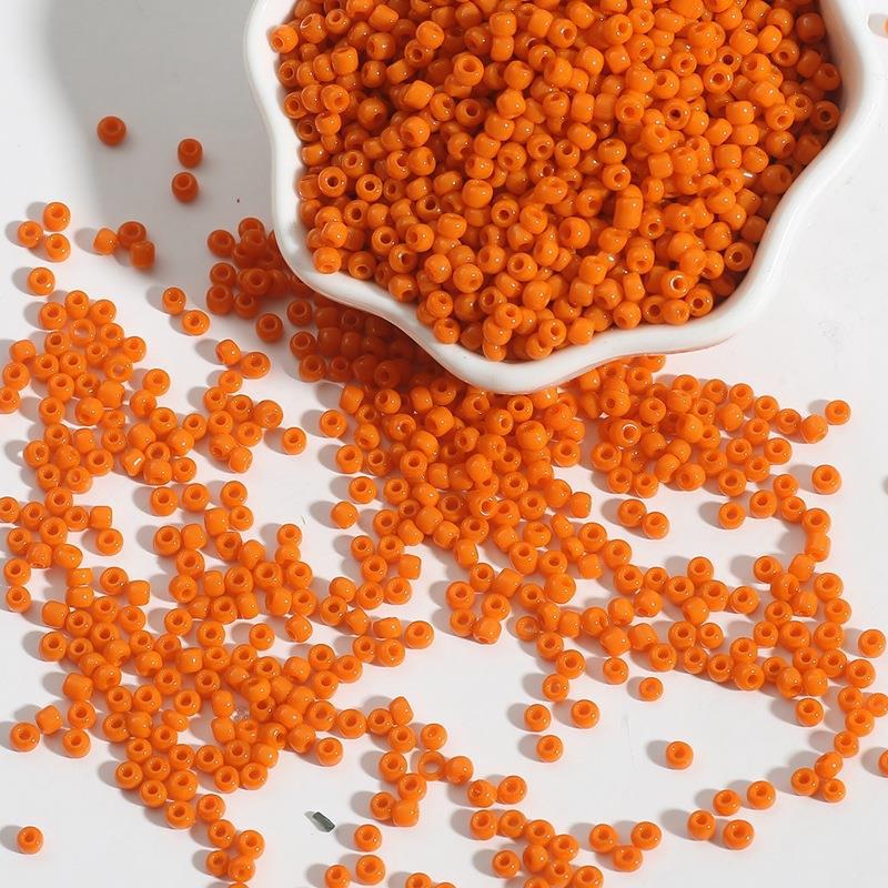 Einfarbige Glas-Reisperlen: 2/3/4mm Handgemachte DIY-Accessoires für Ohrringe, Armbänder und Halsketten.