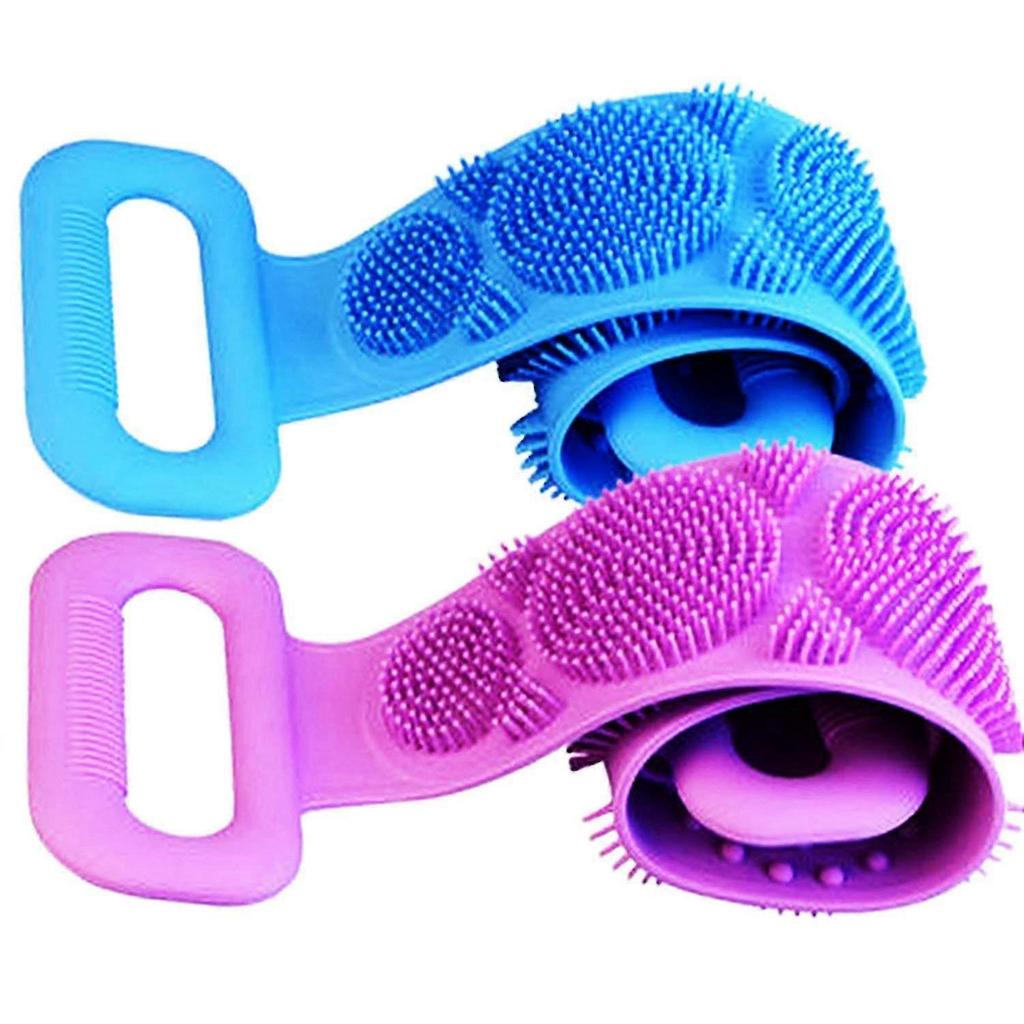 Silicone Back Scrubber for Shower, Body Brush For Bathing for Back Cleansing and Exfoliating, Back Massage and All Body To Remove Ash and Mud