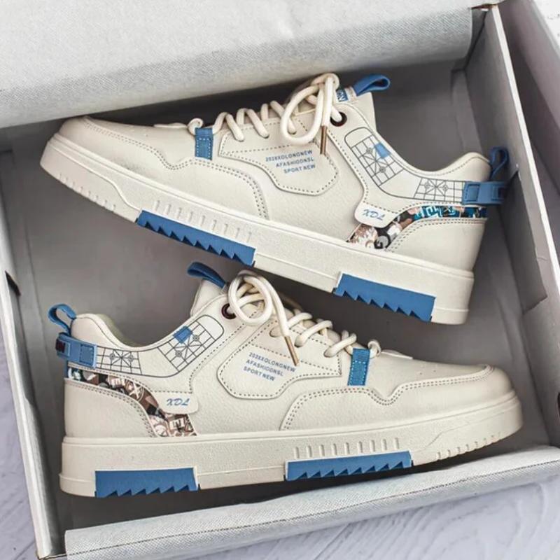 Pánské tenisky šněrovací sportovní obuv studentské tenisky pánské vulkanizované boty pro muže tenisky silná podrážka pánská ležérní obuv zapatillas hombre