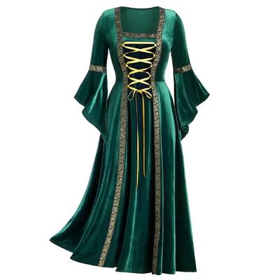 Medieval Dresses Gothiced Court Dress Royal Lady Ball Lolita Dress Square Neck Tight Waist Bowknot Women Dress Vestido Ropa