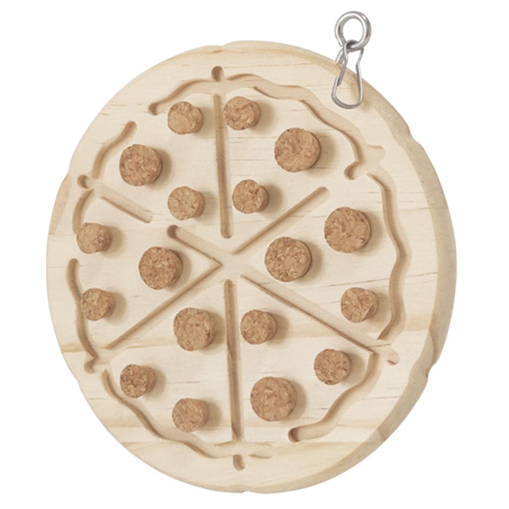 Dřevěný špalek na klování ptáků Hračka na broušení ptáků z korku Stojící bidýlko pro malé velké ptáky Příslušenství k kleci Molar Toy