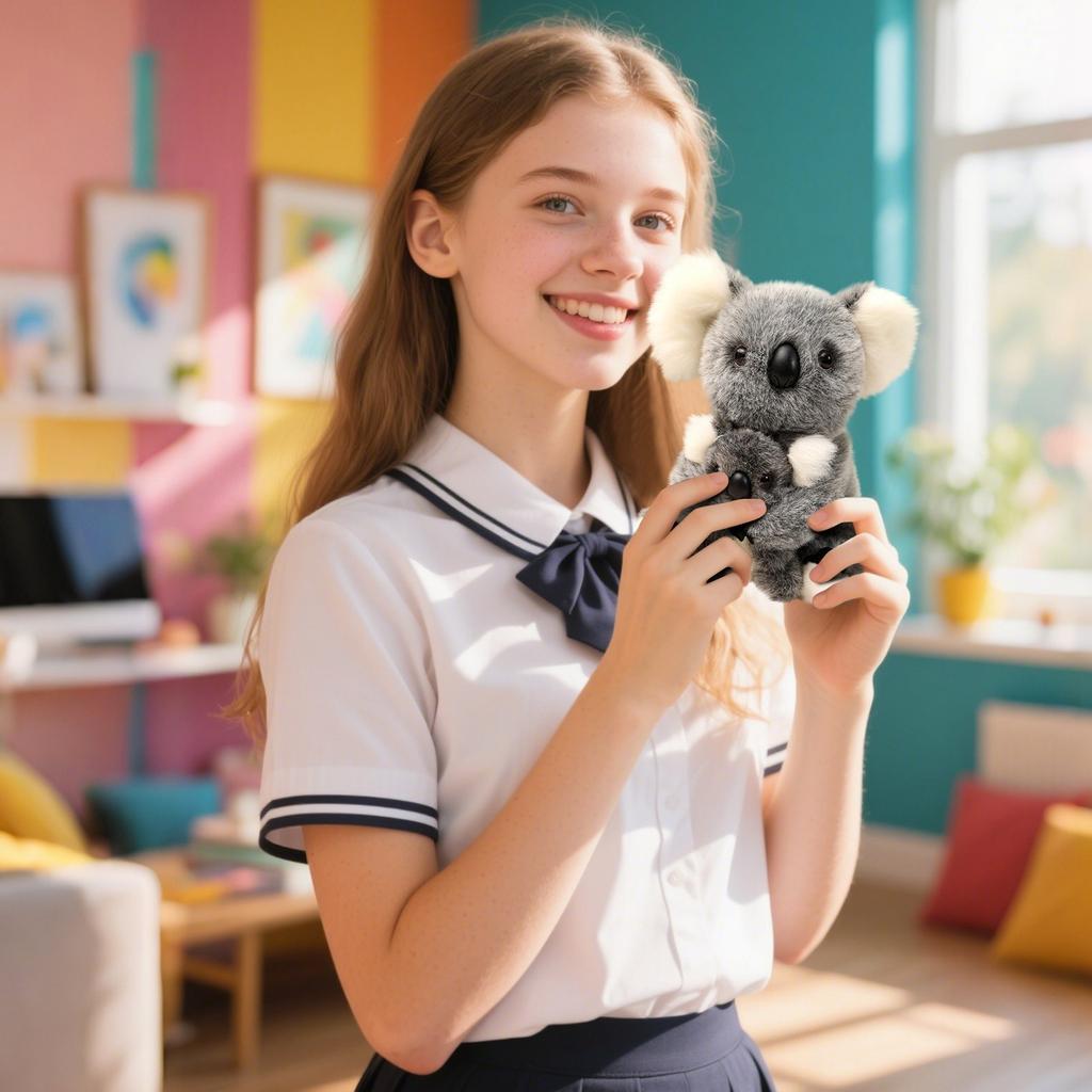 Mother And Baby Plush Toy Stuffed Animal Toy Plush Animal Doll