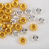 10pcs 20pcs 30pcs 18K Gold Plated Flat Round Bracelet Spacer Beads 4mm Circle Crafts Beads Necklace Jewelry Accessories Findings