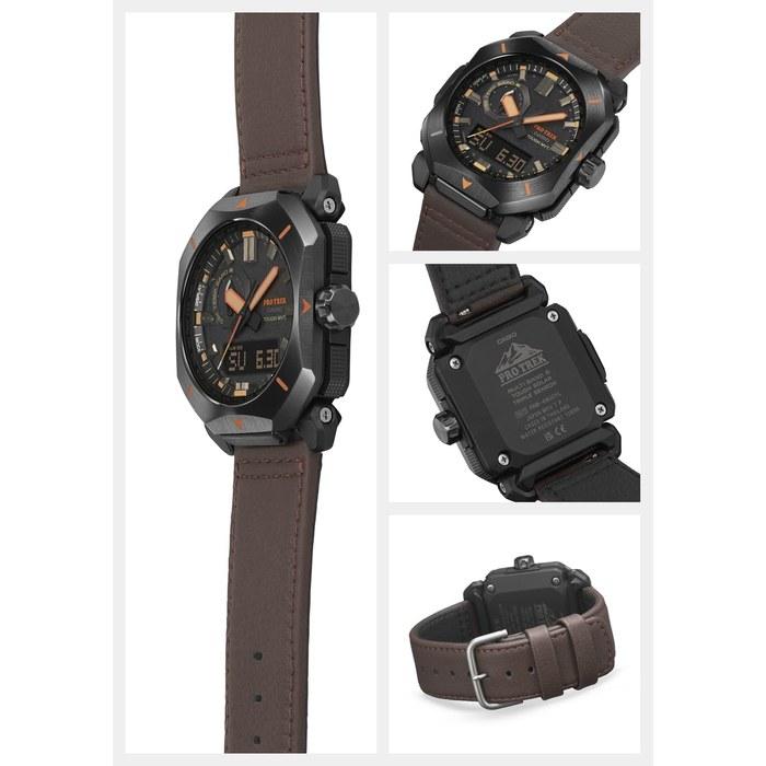 Casio Pro Trek PRW-6900YL-5JF Men's Watch, Solar, Biomass Plastic, Brown