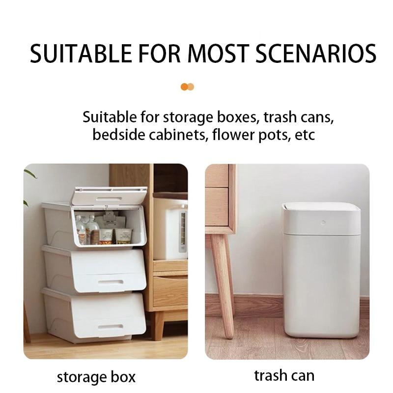 4Pcs Self Adhesive Universal Wheel 3 Beads Stainless Steel Pulley Bearing Mute For Household Storage Box Bedside Table