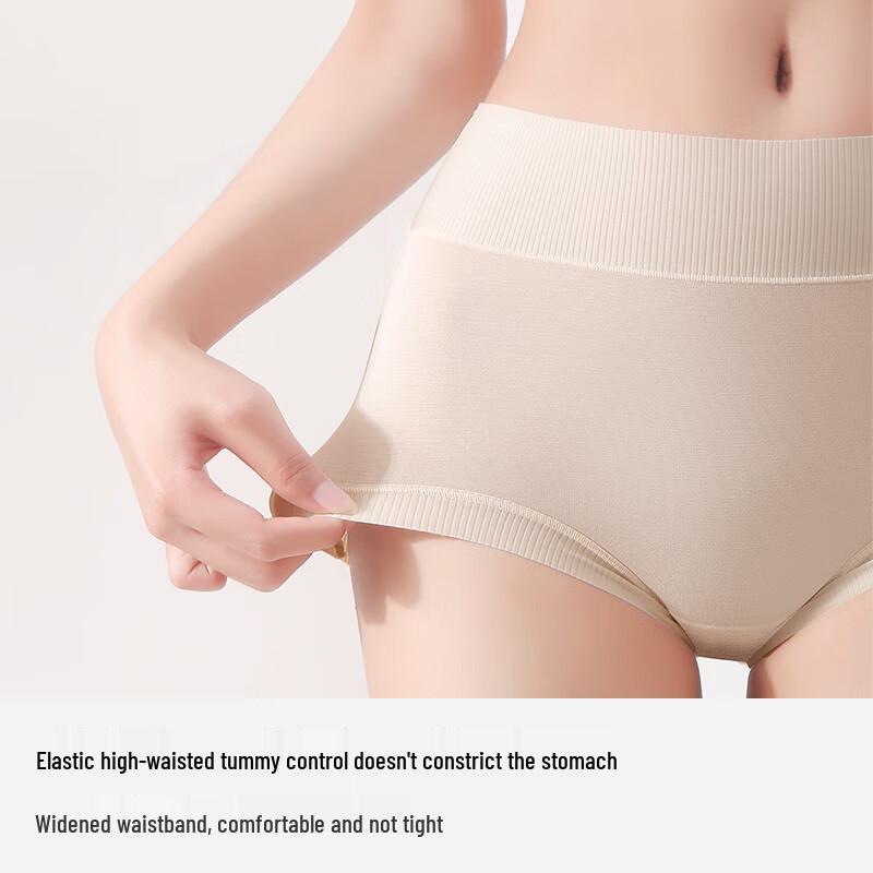 Sanduomian Women's 60S Modal Antibacterial High-Waist Briefs