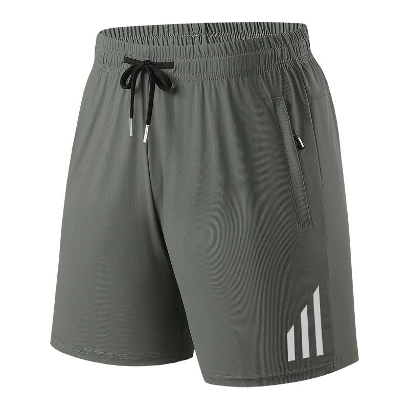 Ice Silk Shorts for Men In Summer, Thin Style, Quick Drying, Loose Fit, Plus Size, Sports and Fitness Casual Pants