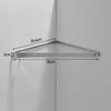 Nickel/Black Bathroom Corner Rack 304 Stainless Steel Shower Room Glass Shelf Wall-mounted Bath Storage Rack Triangle Rack