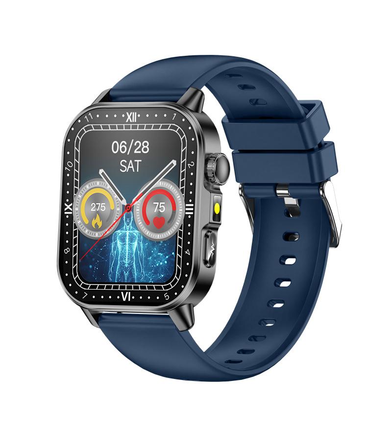ET571 Smart Watch 2inch Screen ECG Health Monitoring Outdoor Sports Fitness Flashlight SOS Emergency Call Men Women Smartwatch