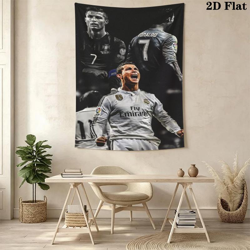 Ronaldo'S Legacy Celebration Portuguese Football Bedding 1 Duvet Cover 2 Pillowcase Without Core Soft And Comfortable Bedding Set