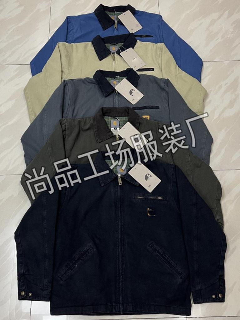 Correct Version Kaha T New J97 Men's Detroit Heavy Industry Washed Jacket - American Classic Style for Couples