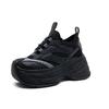 Thick Sole Heightening Paris Dad New Shoes Women's 2025 Mesh Casual Sports Shoes Internet Celebrity Foreign Style Wear-resistant Genuine
