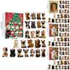 Christmas Cat Acrylic Advent Calendar With 24 Decor Slots For Holiday Celebrations