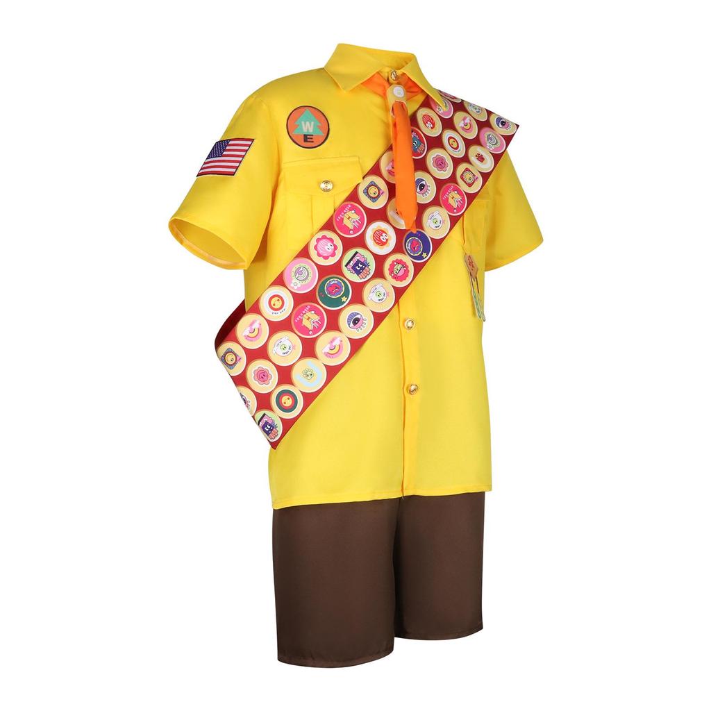 Russell Wilderness Explorer Cosplay Costume - Up Movie Character Style