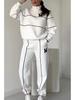 2024 Autumn/Winter Letter Sweatshirt & Long Pants Sport Set