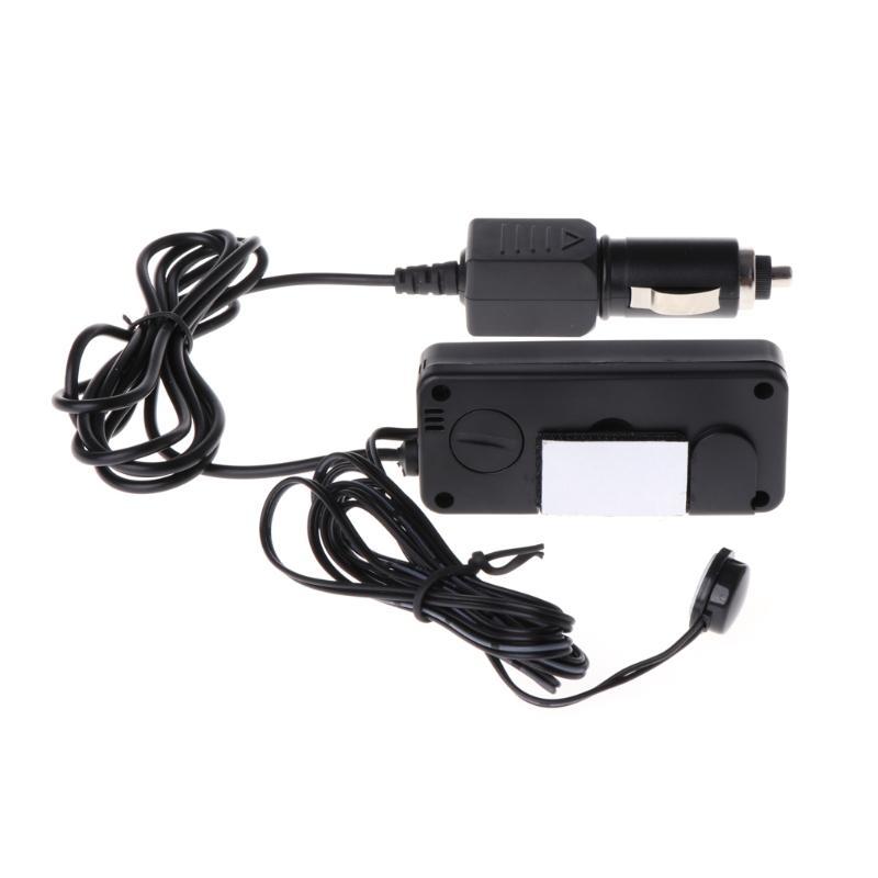 24TE Auto Car LCD Digital Display Indoor Outdoor Thermometer Meter with 1.5m Cable