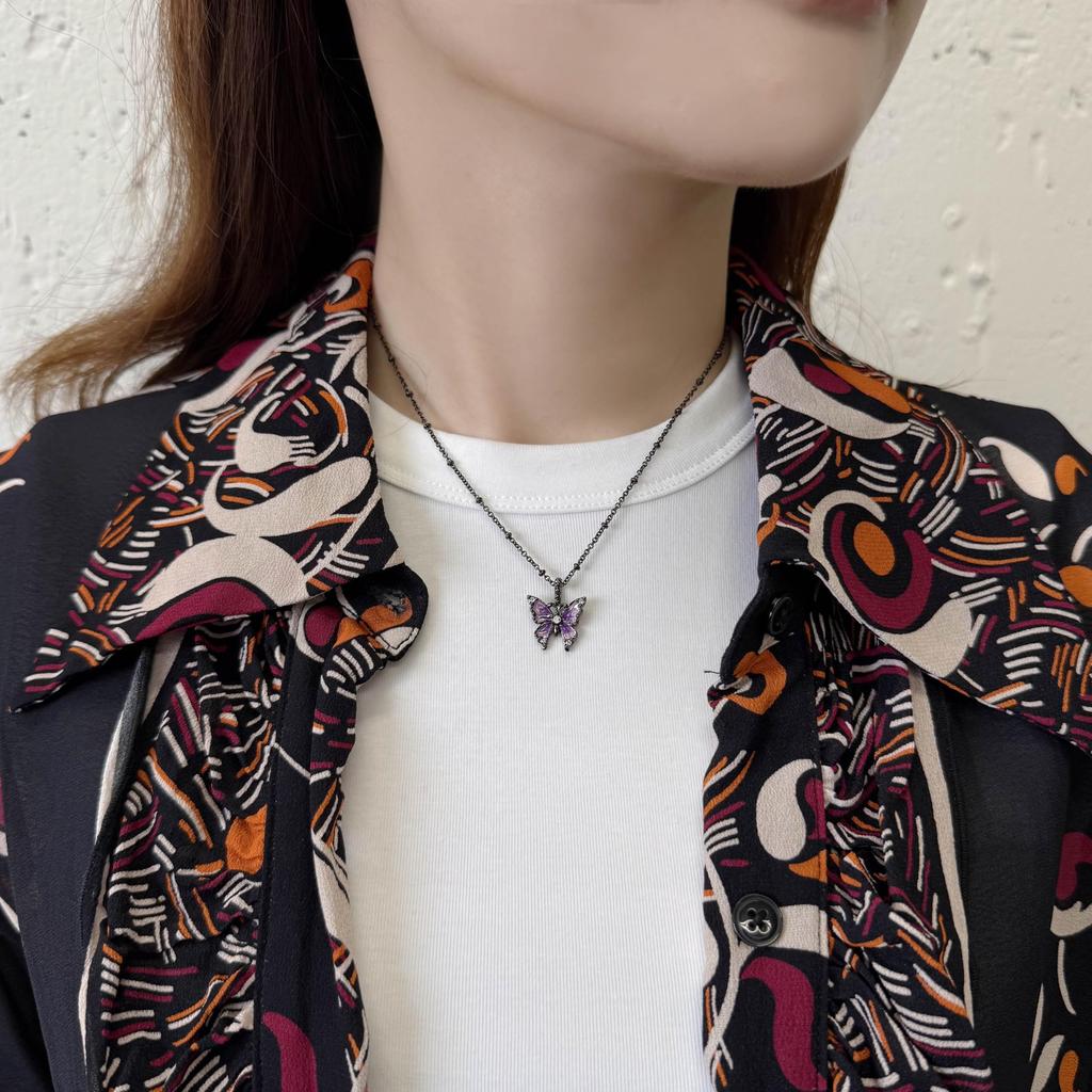 Hot Air Balloon Motif Necklace SAXN049565XV [Anna Sui]