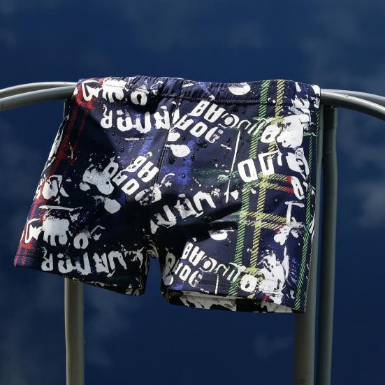 Swimming Trunks High Elastic Chlorine Resistant Fabric Comfortable Fit No Curling Quick Drying Breathable Moisture Wicking Swimming Shorts