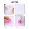 100pcs Disposable Glue Pallet Eyelash Extension Holder Pallet for Tattoo Pigment Adhesive Gel Glue Container Flower Makeup Tools