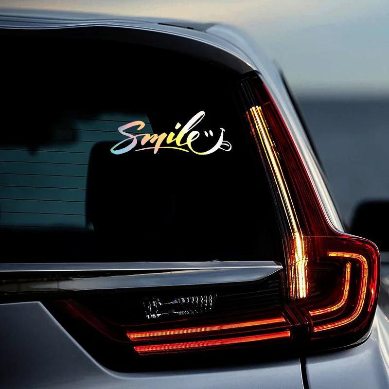1PCS Auto Decals Smiling Face King Car Sticker Body Motorcycle Electric Decoration Creative Personality Stickers PVC Waterproof