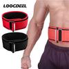 Loogdeel Selbstverriegelnde Schnalle Gewichthebergürtel Fitness Verstellbarer Nylon Trainingsgürtel Kreuzheben Kniebeugen Heben Rückenstütze