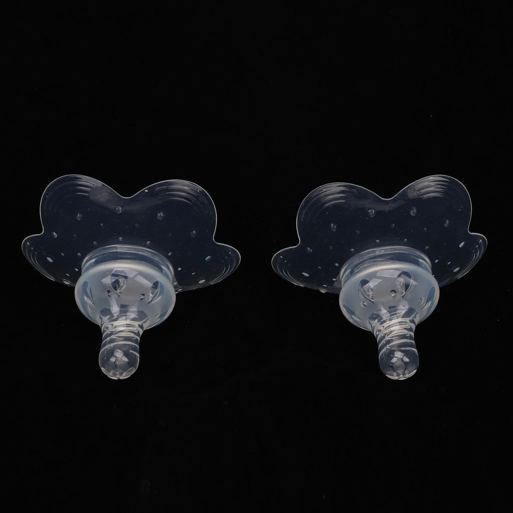 2 szt. Nakładki na brodawki silikonowe do karmienia piersią, ochraniacze na brodawki dla płaskich i wklęsłych brodawek