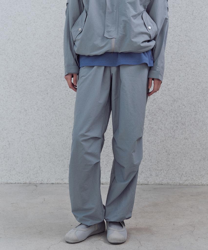 Alijibi Nylon Utility Parachute Pants Gray
