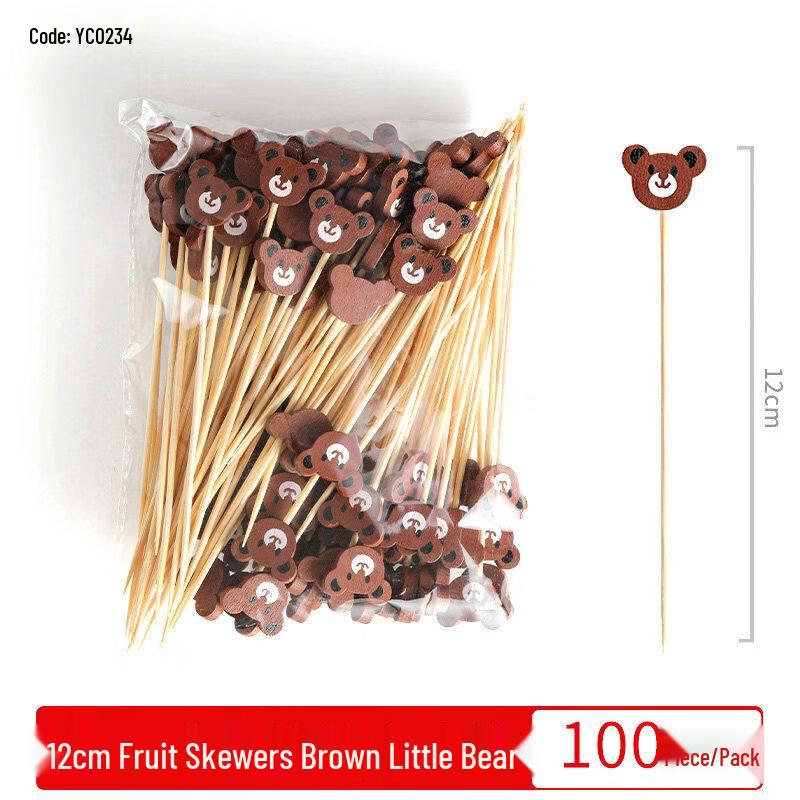 Disposable Bamboo Fruit  Cocktail Picks