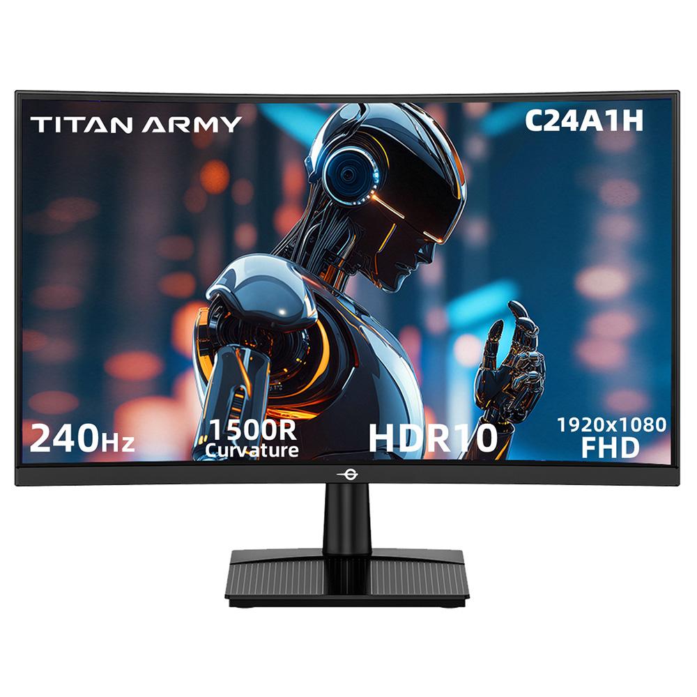 Monitor Gaming TITAN ARMY C24A1H R1500 16:9 VA FHD 240Hz (Unione Europea)