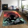 1PC Alien creature ruins sky Print Carpet Rug for Living Room Bedroom Sofa Doormat Home Decor Non-slip Floor Mat