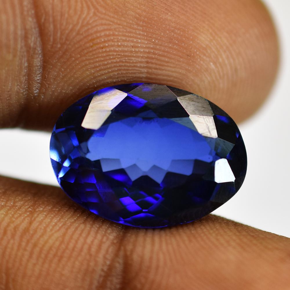 Natural Blue Tanzanite Loose Gemstone 11.10 Ct Oval Cut for Women for Jewelry Making and Crafts
