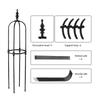 Outdoor 8mm Diameter Support Frame for Home Use, U Shaped Climbing Plant Stand for Roses   8mm Pipe Diameter (circle