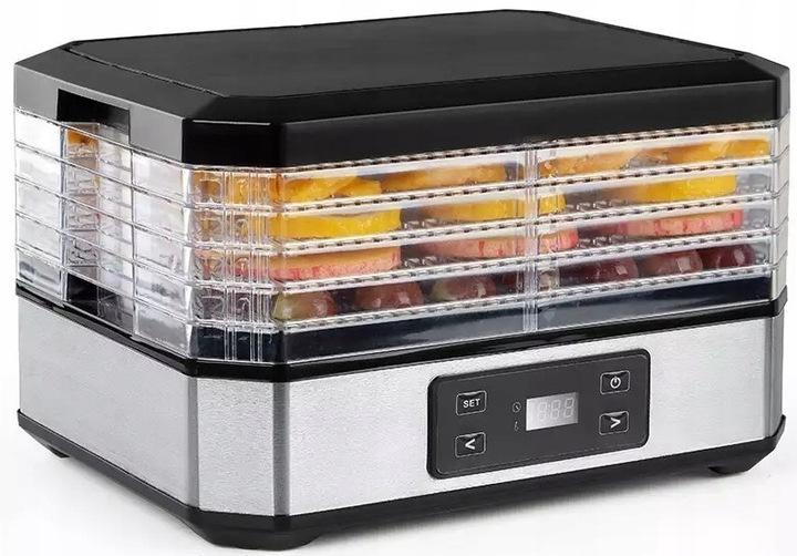 Suszarka Owoców Grzybów Warzyw Ziół Zegar Inox