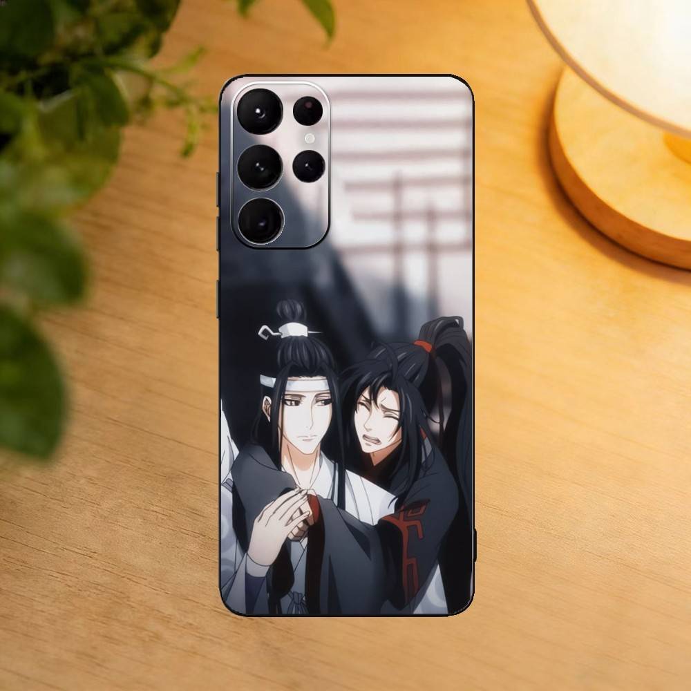 Anime M-Mo Dao Zu Shi Wangxian Phone Case For Samsung S25,24,23,22,30,21,10,9,Ultra,Plus,Lite Soft Black Case