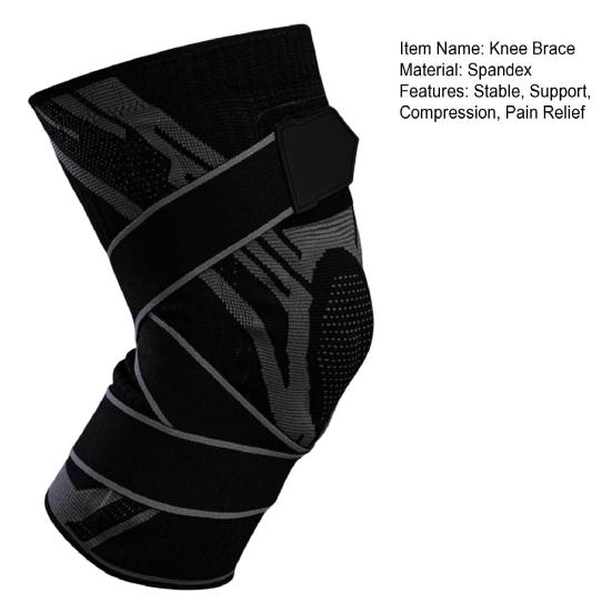 1 ks Kolenní ortéza s bočními stabilizátory pro ženy muže Nastavitelná kolenní podpora pro natržení menisku Poranění ACL MCL Zotavení po operaci Úleva od bolesti