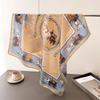 Luxury Design Print Silk Square Scarf Women Soft Satin Hairband Neckerchief Fashion Hijab Headband Foulard Bag Ribbons Gift