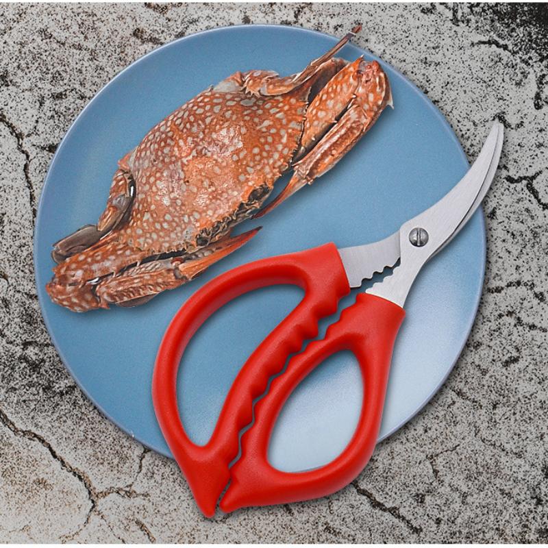 Elbow Stainless Steel Sharp Blade Kitchen Shrimp Clippers Remove Shrimp String Peel Household Seafood Scissors