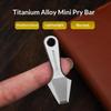 Alavanca de Liga de Titânio Abridor de Garrafa Mini Chaveiro EDC Multifuncional Ferramenta de Abertura para Entrega Expressa Barra de Alavanca Pingente de Colar