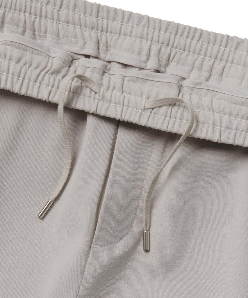 Musinsa Standard One-Pleat Wide Banded Slacks [Dusty Cream]