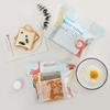 450g 50pcs Toast Bread Packaging Bags Large Portable Zipper Self-Sealing Transparent Baking Cake Pastry Packing