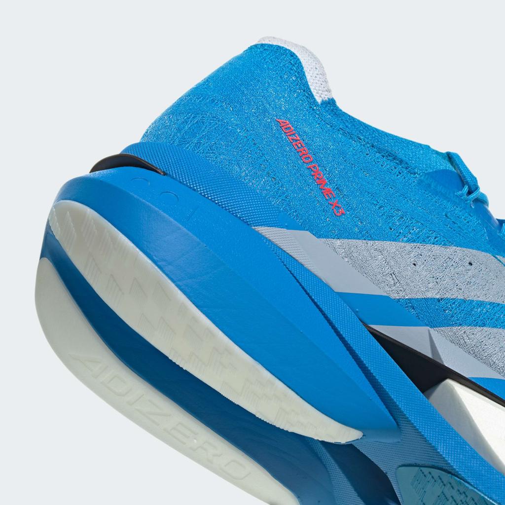 adidas Adizero Prime X3 STRUNG JQ0615 Unisex Performance Sports Shoes Solar Blue / Silver Metallic / Lucid Red