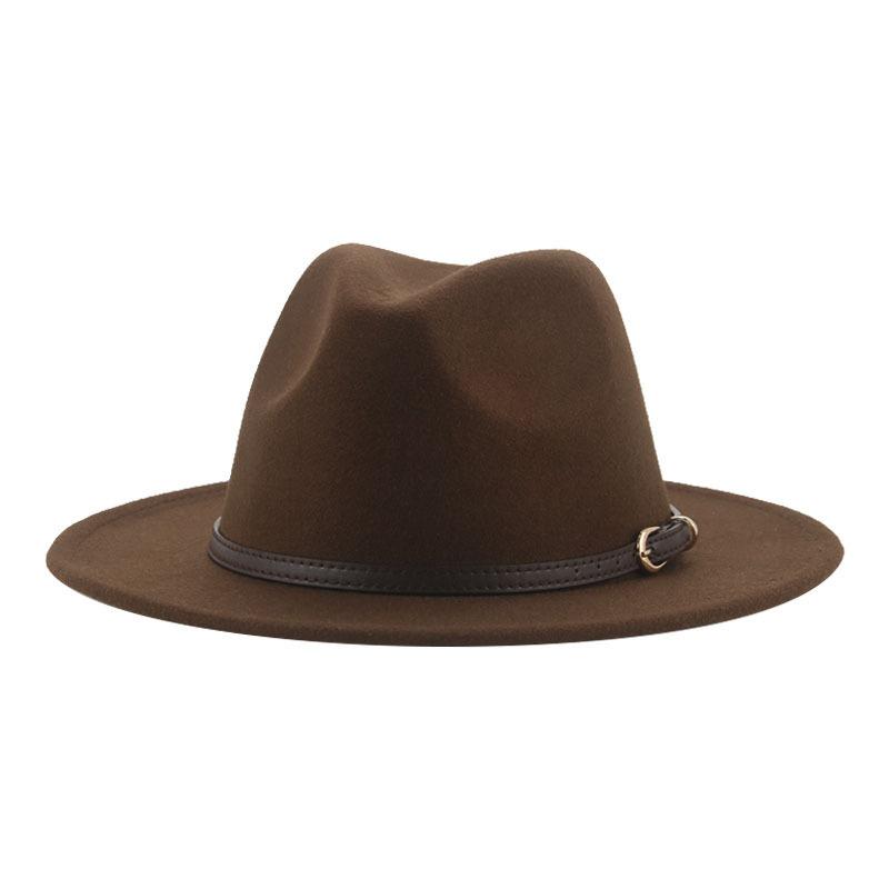 JYL TS DIY Мужская шляпа-федора Многоцветная Зимняя кепка Войлок brown_M(56-58cm） мятный зеленый