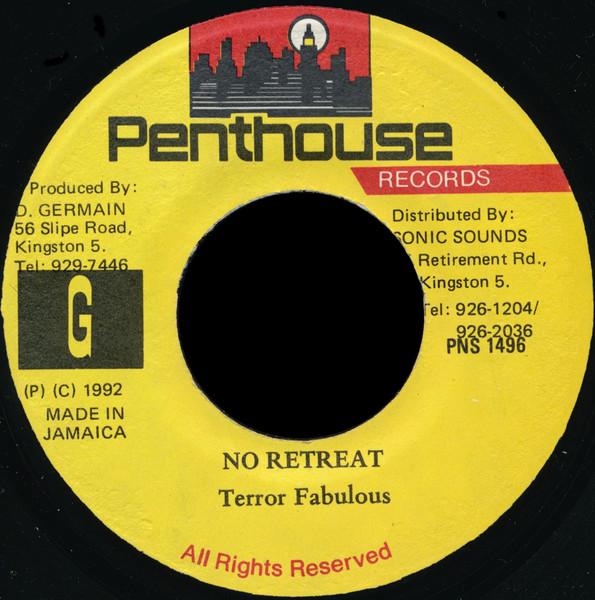 7inch Record TERROR FABULOUS No Retreat PNS1496 1992 Jamaica Reggae Ska Dub Used