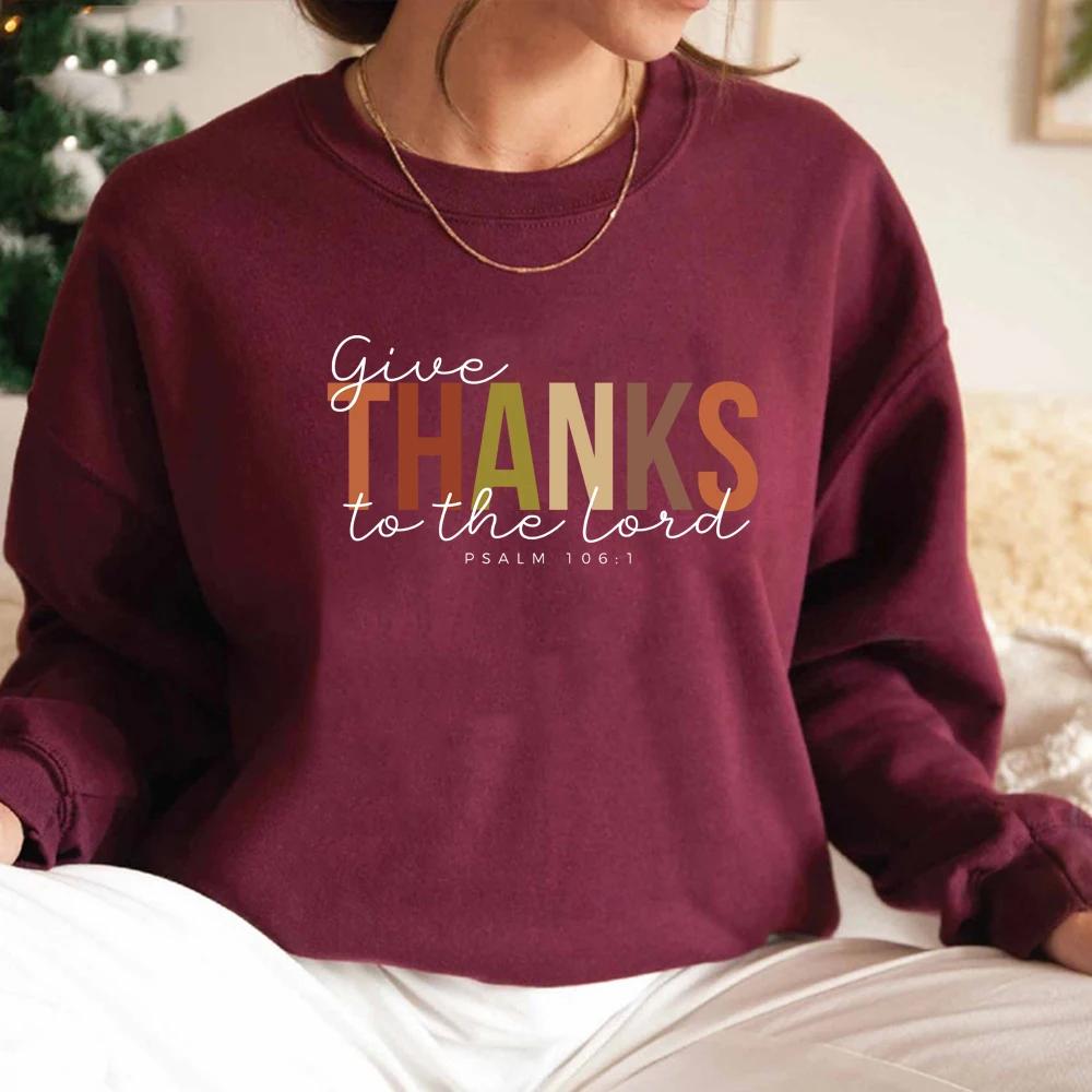 Christian Fall Sweatshirt Fall Religious Shirt Hanksgiving Sweatshirt Women Long Sleev Crewneck Sweatshirts Friendsgiving Hoodie