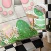 Light Filtering Easter Retro Farm Style Bunny Curtains Bedroom Living Room Festival Decor Cute Rabbit Kitchen Window Tulle Curtain Polyester Washable
